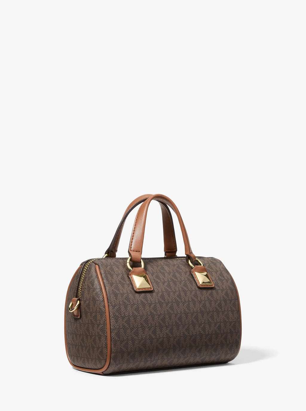Grayson Small Signature Logo Duffel Crossbody Bag - Brown