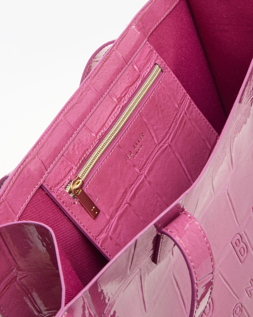 Hot Pink Reptile Icon Style Tote Bag