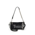 Juicy Couture Rhinestone Embellished Barrel Shoulder Bag - Black