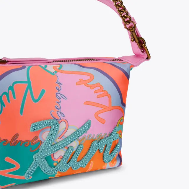 Kurt Soft Shoulder Bag Pink Combination