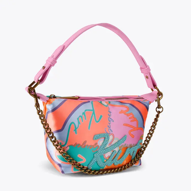 Kurt Soft Shoulder Bag Pink Combination