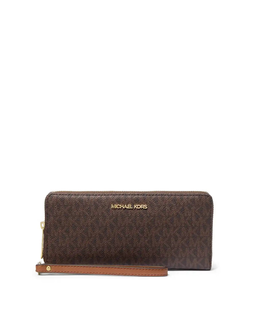 Jet Set Travel Large Logo Continental Wristlet - Brown