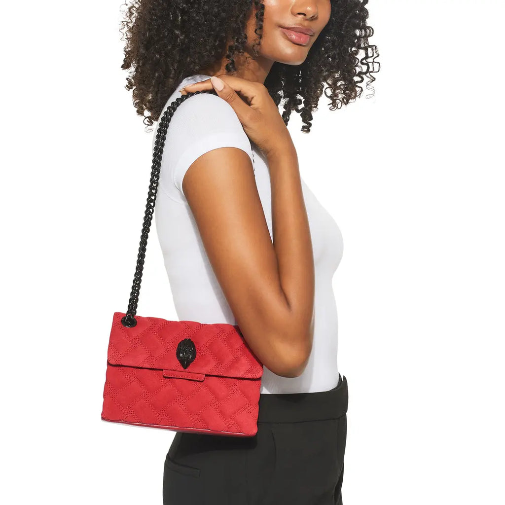 Mini Leather Kensington Bag Red
