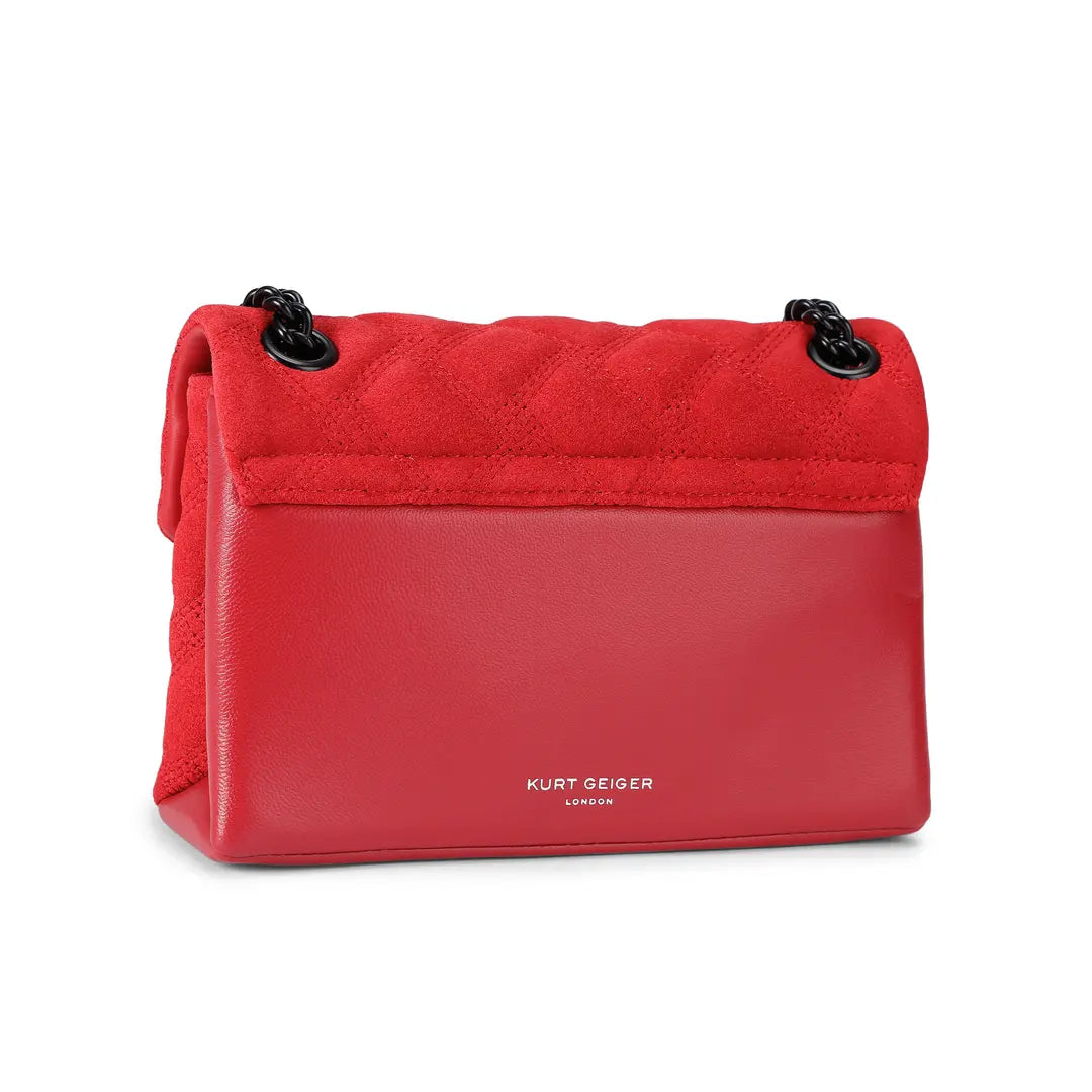 Mini Leather Kensington Bag Red